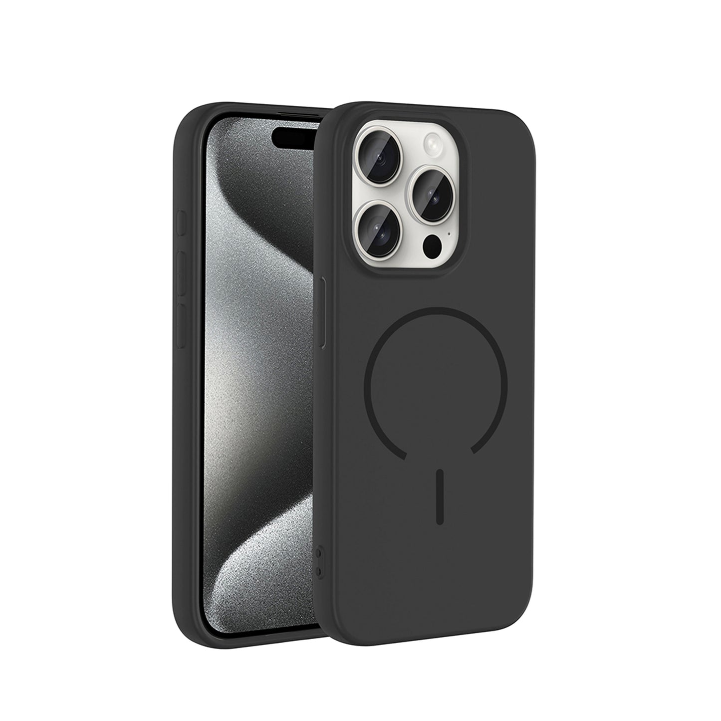 NEW-Tinty Silikon Kılıf MagSafe Özellikli - iPhone 15 Pro