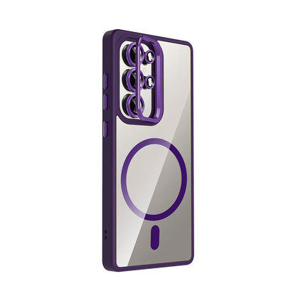 NEW-Lithe Standlı Kılıf MagSafe Özellikli Lens Koruyucu Hediyeli - Galaxy S23 Ultra