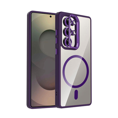 NEW-Lithe Standlı Kılıf MagSafe Özellikli Lens Koruyucu Hediyeli - Galaxy S23 Ultra