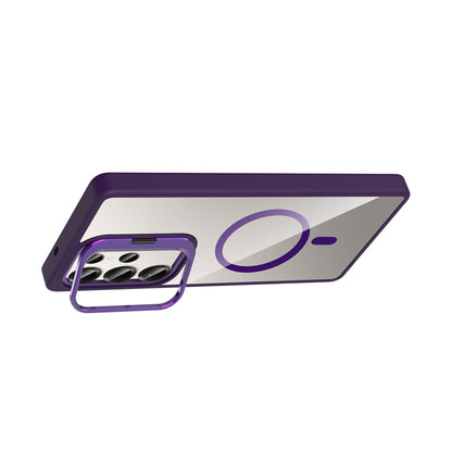 NEW-Lithe Standlı Kılıf MagSafe Özellikli Lens Koruyucu Hediyeli - Galaxy A06