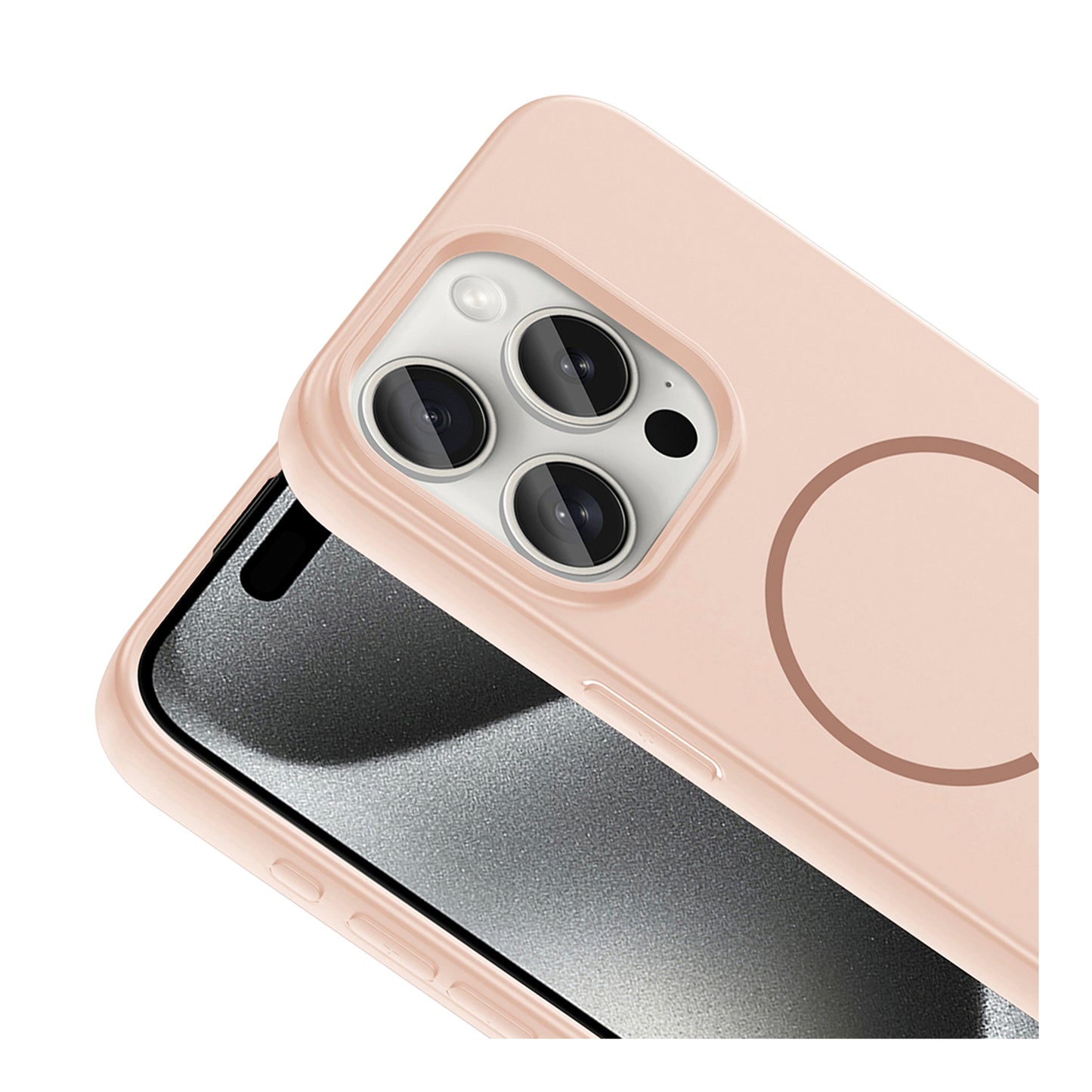 NEW-Tinty Silikon Kılıf MagSafe Özellikli - iPhone 15 Pro Max