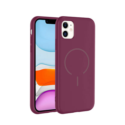 NEW-Tinty Silikon Kılıf MagSafe Özellikli - iPhone 11