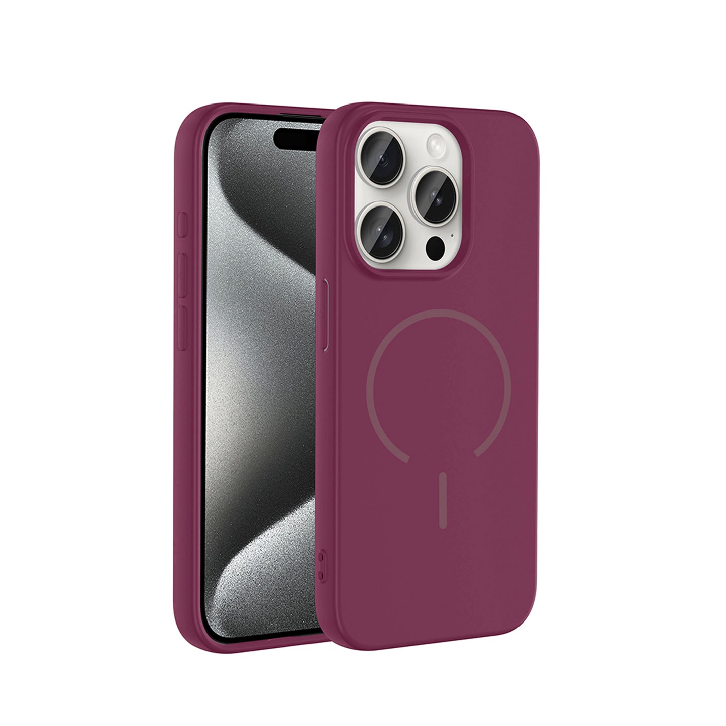 NEW-Tinty Silikon Kılıf MagSafe Özellikli - iPhone 15 Pro Max