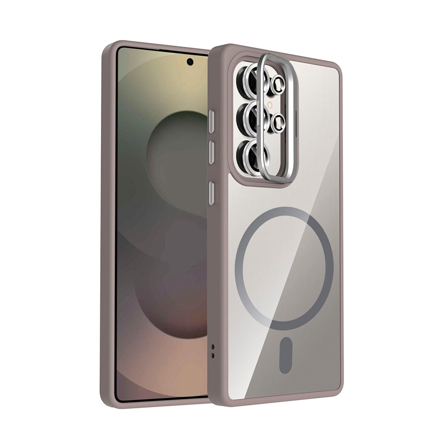 NEW-Lithe Standlı Kılıf MagSafe Özellikli Lens Koruyucu Hediyeli - Galaxy S24 FE