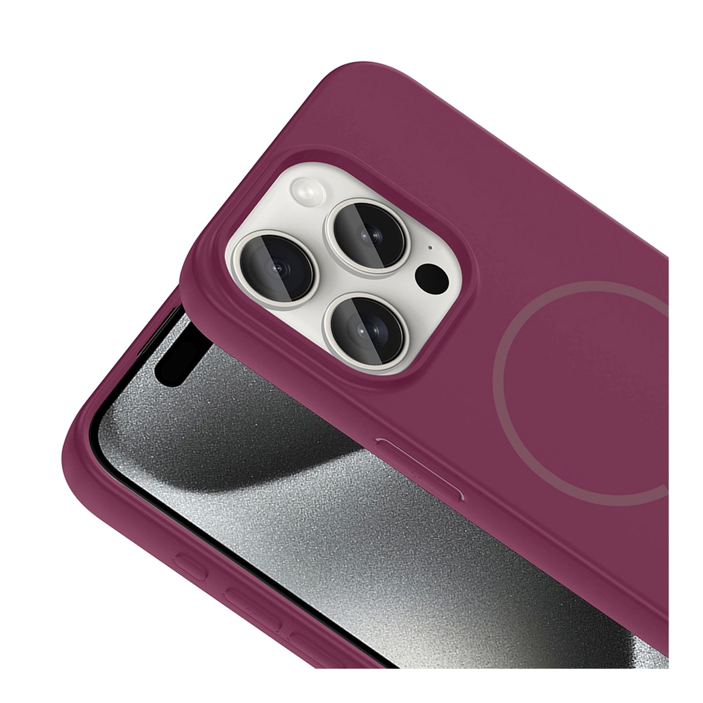 NEW-Tinty Silikon Kılıf MagSafe Özellikli - iPhone 15 Pro