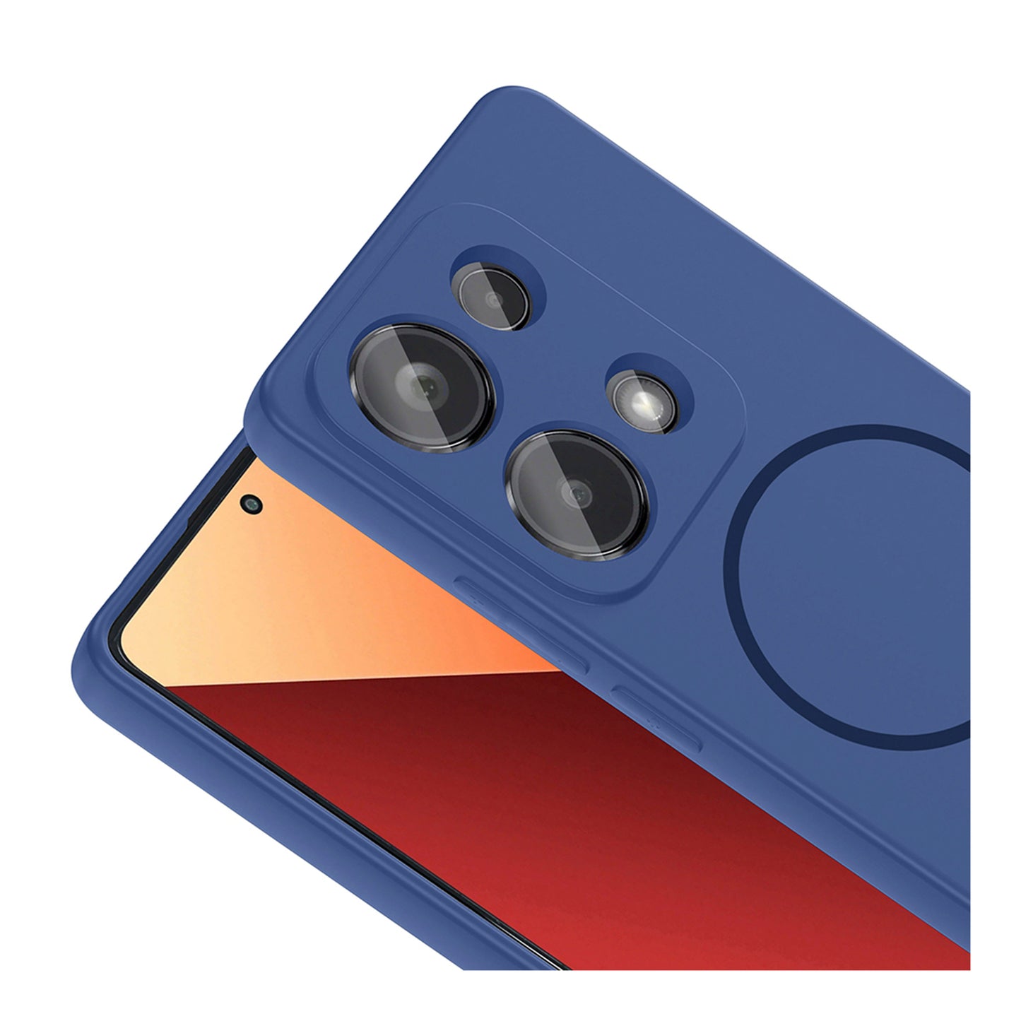 NEW-Tinty Silikon Kılıf MagSafe Özellikli - Redmi Note 13 Pro 4G