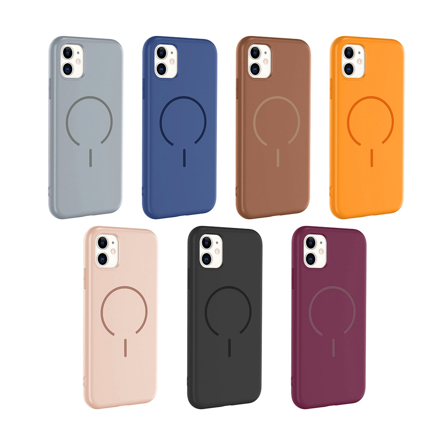 NEW-Tinty Silikon Kılıf MagSafe Özellikli - iPhone 11