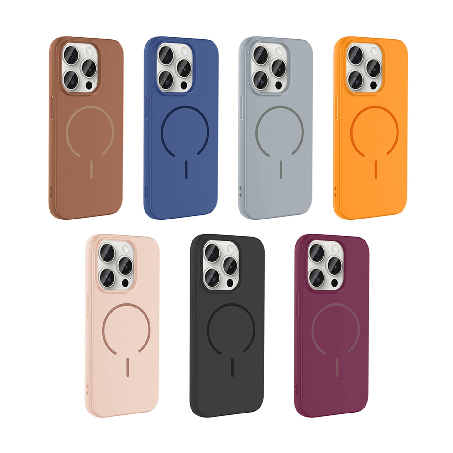 NEW-Tinty Silikon Kılıf MagSafe Özellikli - iPhone 15 Pro Max