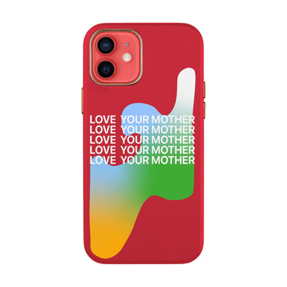 LOVE YOUR MOTHER-iPhone 12 Mini Leather Kılıf