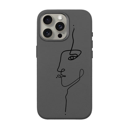 FACE-iPhone 15 Pro Max Leather Premium Kılıf MagSafe Özellikli