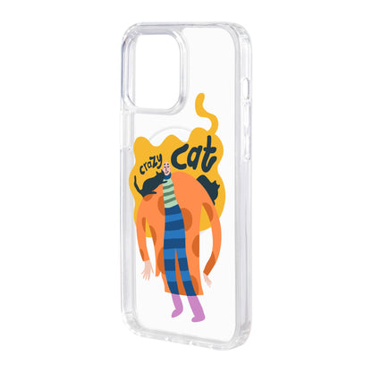 CRAZY CAT-iPhone 11 Pro Max Solid Kılıf MagSafe Özellikli