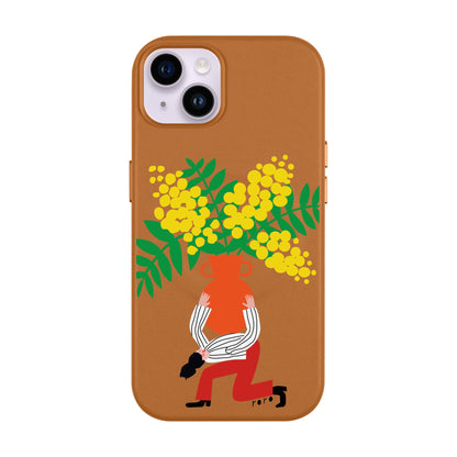 VASE-iPhone 14 Plus Leather Kılıf MagSafe Özellikli