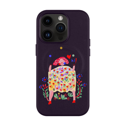 ÜÇ TOP-Leather Kılıf MagSafe Özellikli - iPhone 14 Pro