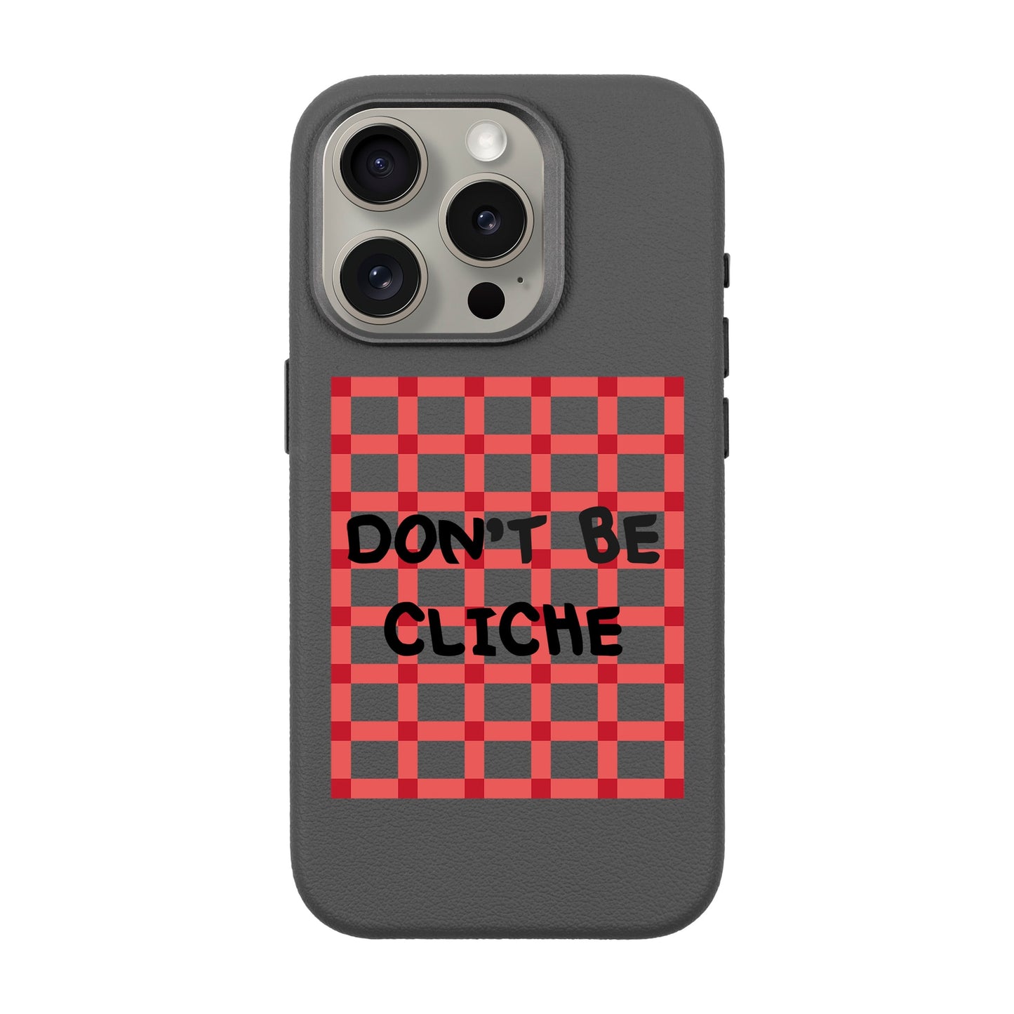 DON'T BE CLICHE-iPhone 15 Pro Leather Premium Kılıf MagSafe Özellikli