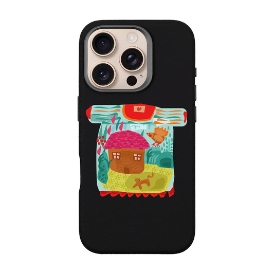 SİHİRLİ KAZAK-iPhone 16 Pro Leather Premium Kılıf MagSafe Özellikli