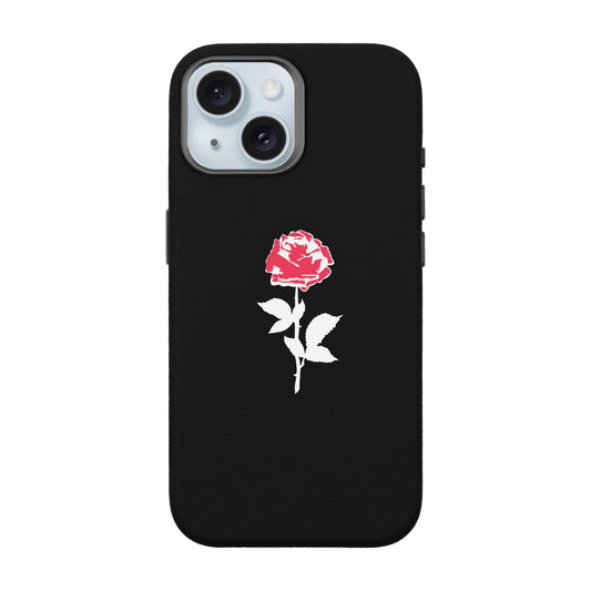 NATUREL ROSE-iPhone 15 Leather Premium Kılıf MagSafe Özellikli