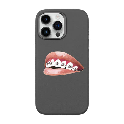 ORTHODONTIST-iPhone 14 Pro Max Leather Premium Kılıf MagSafe Özellikli