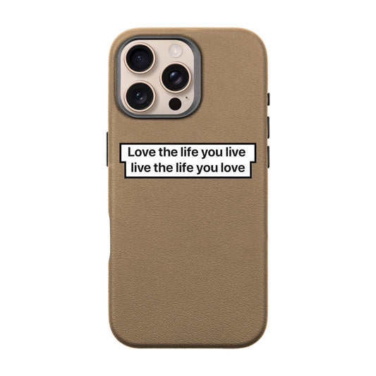 LOVE THE LIFE-iPhone 16 Pro Max Leather Premium Kılıf MagSafe Özellikli