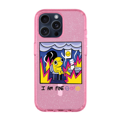I AM FINE-iPhone 15 Pro Max Shiny Kılıf MagSafe Özellikli