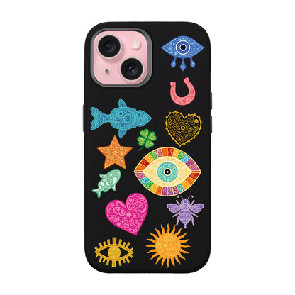 CHARMS BY BERRİN ÖZKAN-iPhone 15 Leather Premium Kılıf MagSafe Özellikli