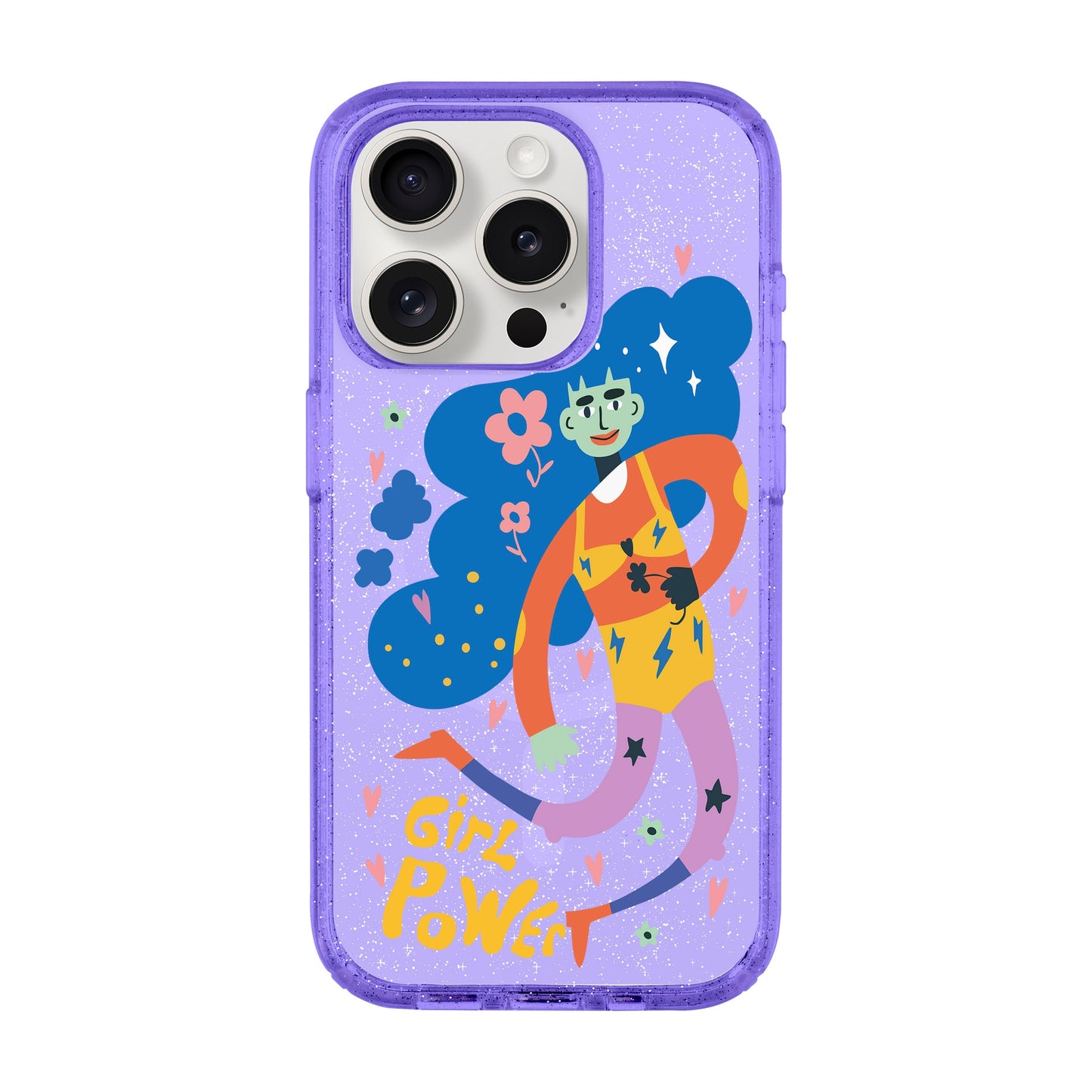 GIRL POWER-Shiny Kılıf MagSafe Özellikli - iPhone 15 Pro