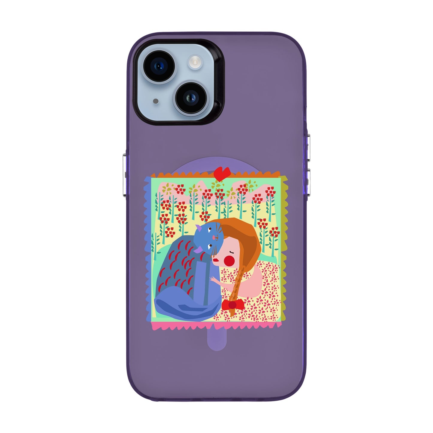 KEDİ POSTA PULU-Hold Kılıf MagSafe Özellikli - iPhone 13