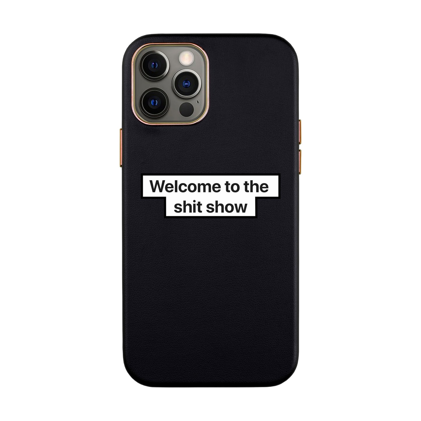 WELCOME-iPhone 12 Pro Max Leather Kılıf