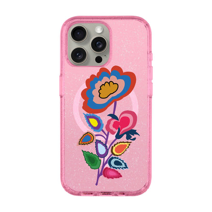 KNITTED FLOWER-iPhone 15 Pro Max Shiny Kılıf MagSafe Özellikli