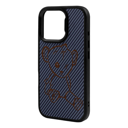 BABY BEAR-iPhone 16 Pro Max Plaid Kılıf MagSafe Özellikli