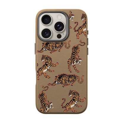TIGER-iPhone 16 Pro Leather Premium Kılıf MagSafe Özellikli