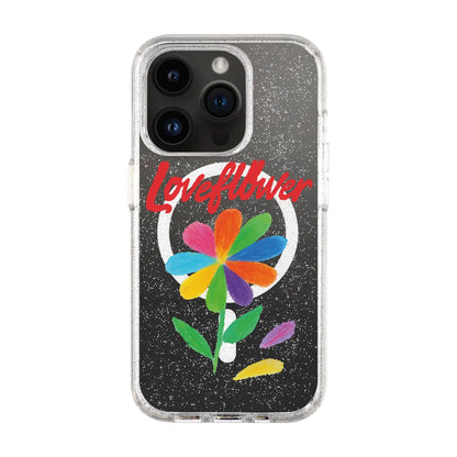 LOVE FLOWER-iPhone 14 Pro Shiny Kılıf MagSafe Özellikli