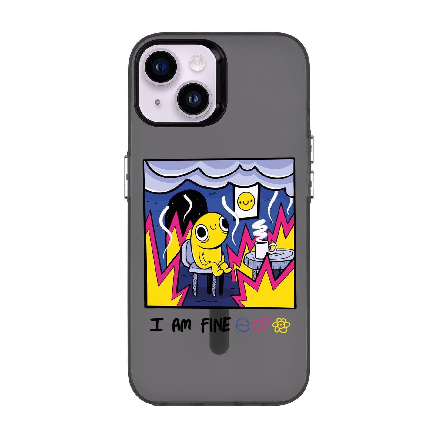 I AM FINE-iPhone 14 Hold Kılıf MagSafe Özellikli