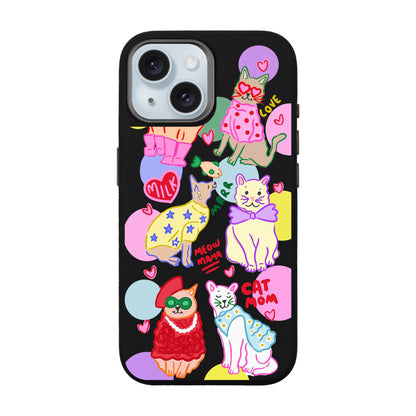 CAT MOM-iPhone 15 Leather Premium Kılıf MagSafe Özellikli