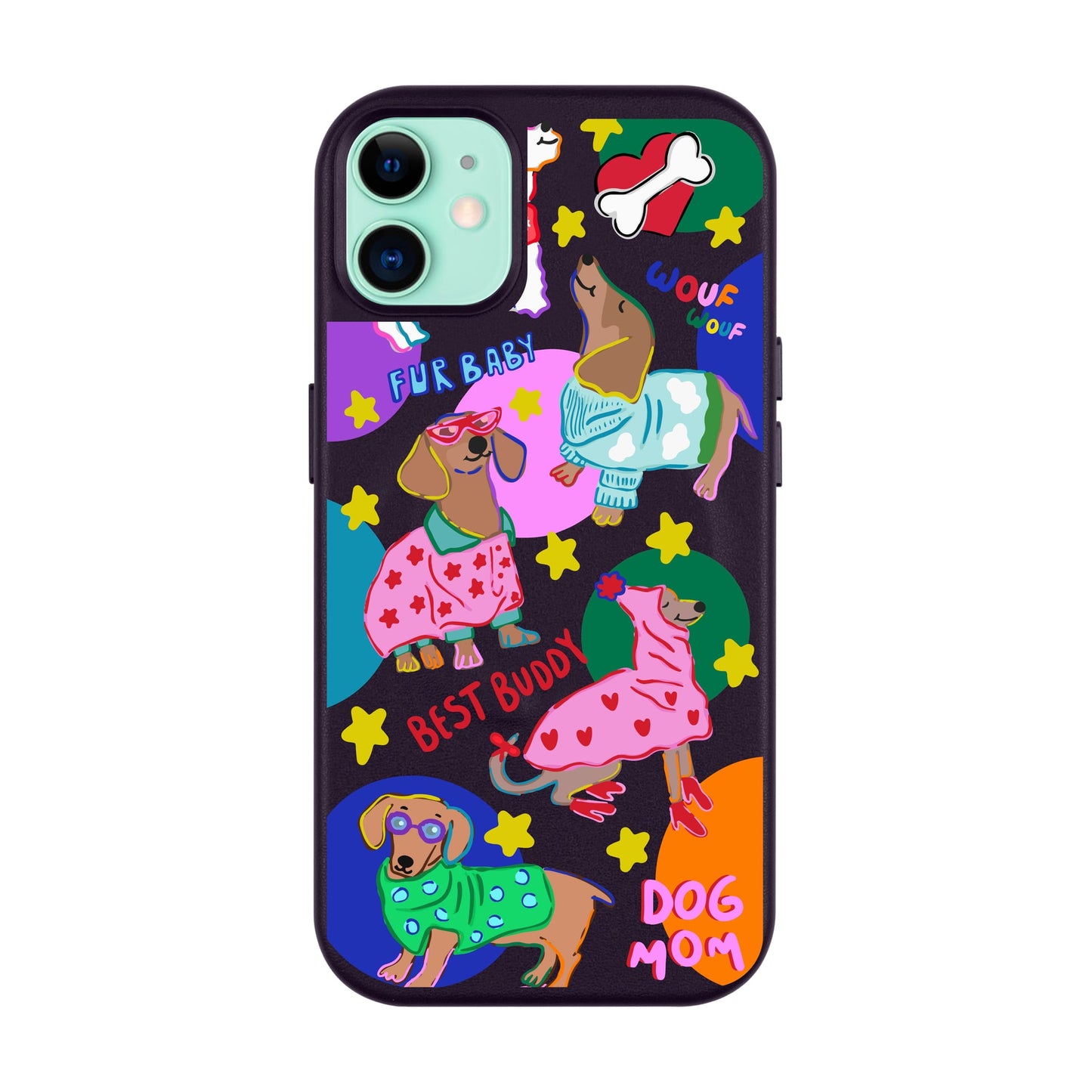 DOG MOM-Leather Kılıf MagSafe Özellikli - iPhone 11