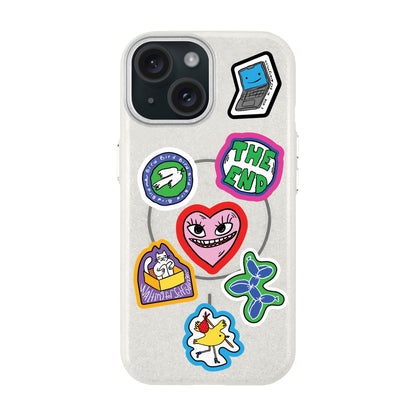 TŌTEN STICKERZ-Radiant Kılıf MagSafe Özellikli - iPhone 15