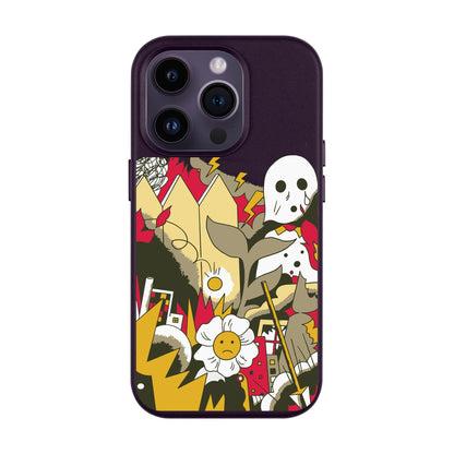 EVERYTHING IS BURNING-Leather Kılıf MagSafe Özellikli - iPhone 14 Pro