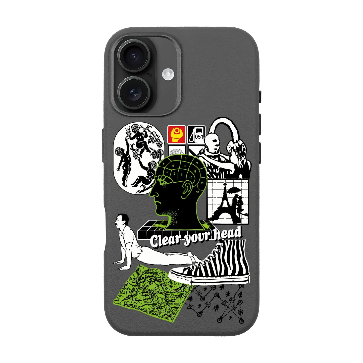 CLEAR YOUR HEAD-iPhone 16 Plus Leather Premium Kılıf MagSafe Özellikli