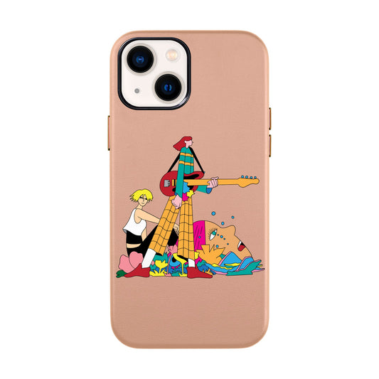 HER BAND-iPhone 14 Leather Kılıf