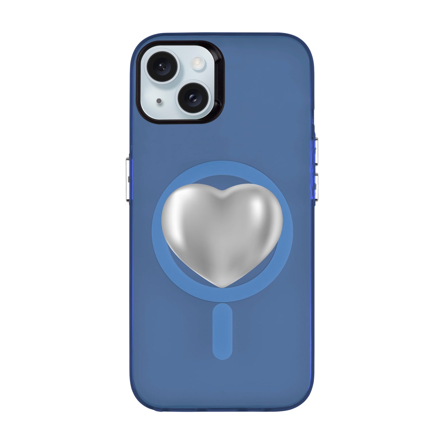 SILVER HEART-iPhone 15 Plus Hold Kılıf MagSafe Özellikli