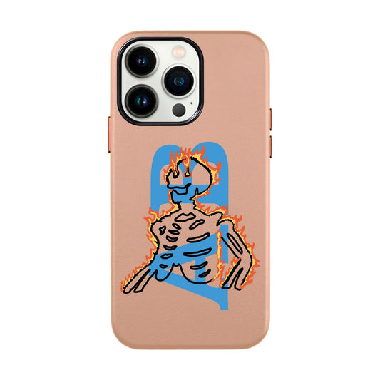 HOT HUMAN KİŞİSELLEŞTİRİLMİŞ-iPhone 13 Pro Leather Kılıf