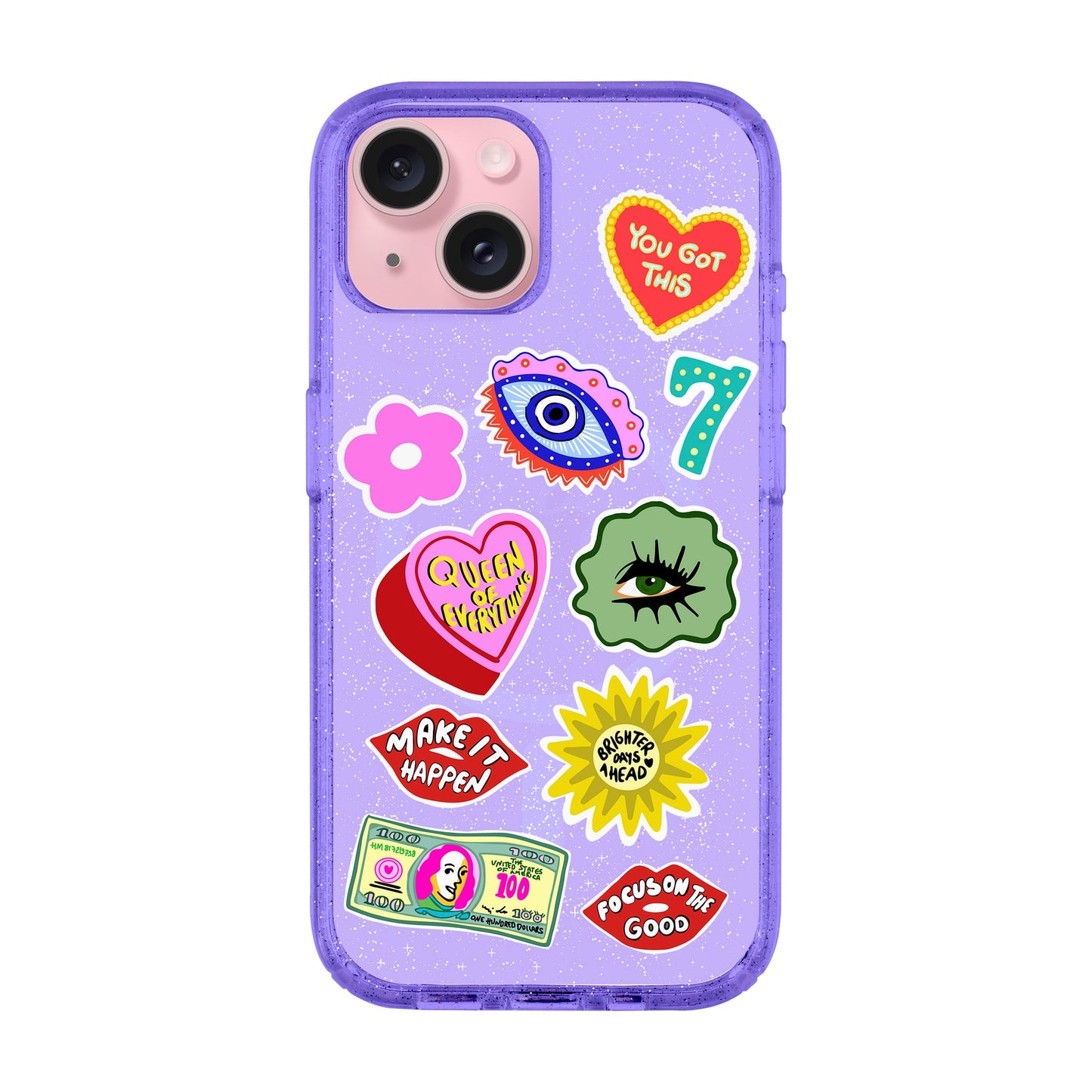 HM STICKERS-iPhone 15 Plus Shiny Kılıf MagSafe Özellikli