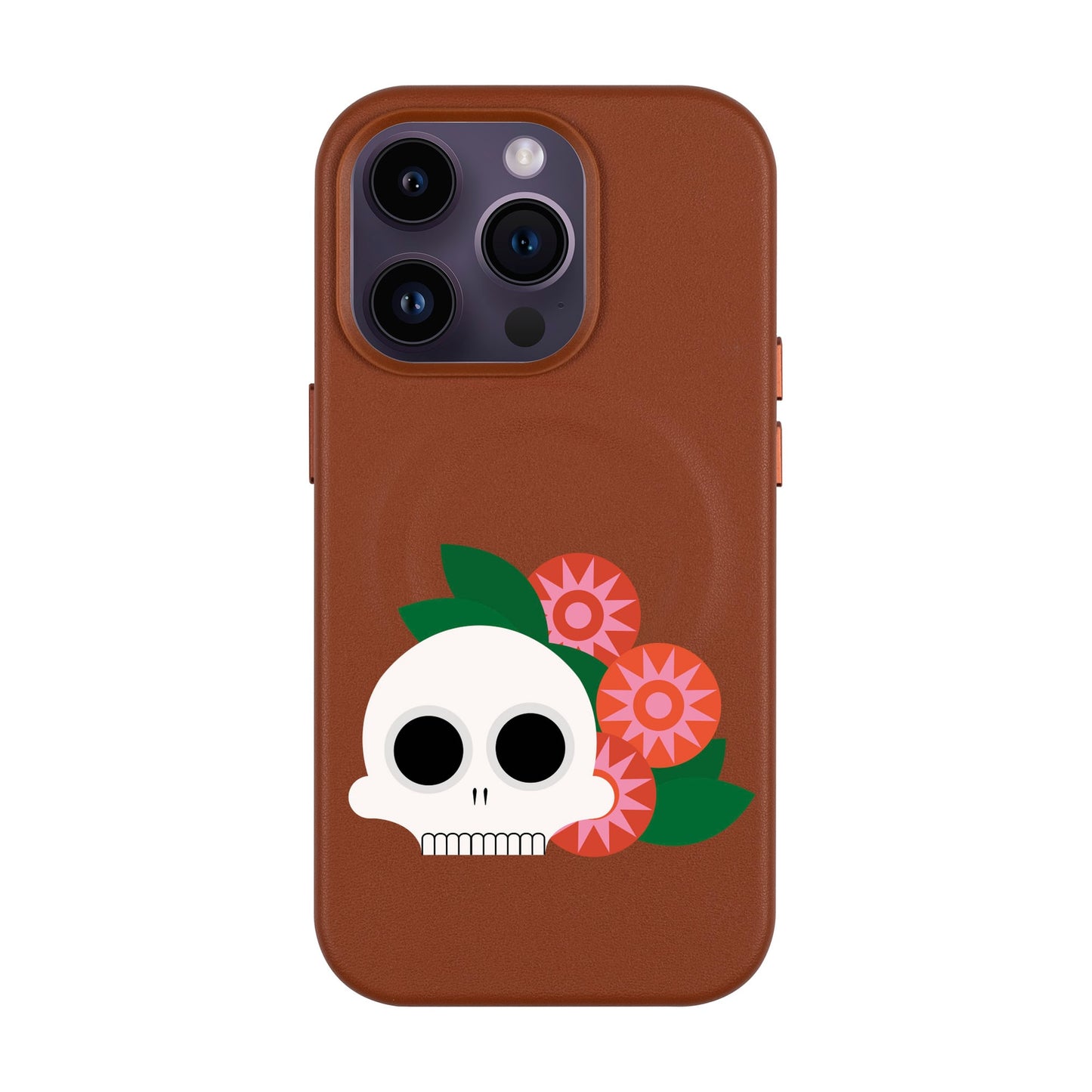 MEMENTO BLOOM-Leather Kılıf MagSafe Özellikli - iPhone 14 Pro