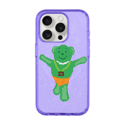 GREEN BEAR-iPhone 15 Pro Shiny Kılıf MagSafe Özellikli