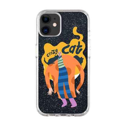 CRAZY CAT-Shiny Kılıf MagSafe Özellikli - iPhone 11