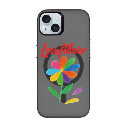 LOVE FLOWER-iPhone 15 Plus Hold Kılıf MagSafe Özellikli