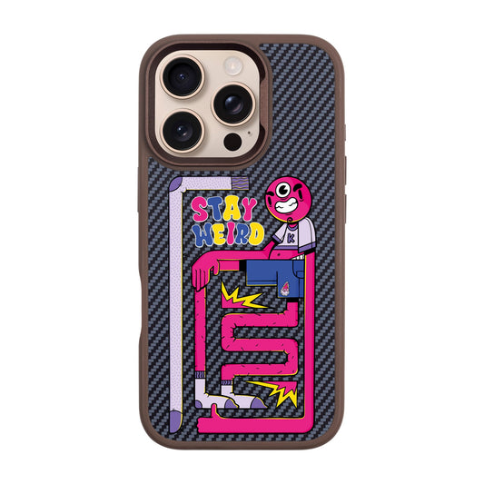 OG TOOTHY-iPhone 16 Pro Plaid Kılıf MagSafe Özellikli