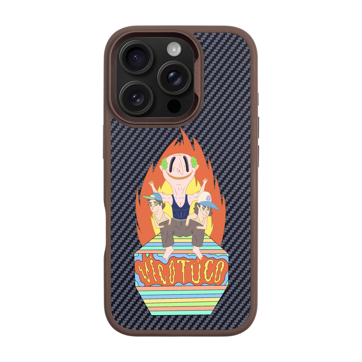 VİCOTÜCO ADAM-iPhone 16 Pro Plaid Kılıf MagSafe Özellikli