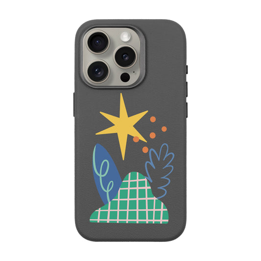 LITTLE NATURE-iPhone 15 Pro Leather Premium Kılıf MagSafe Özellikli