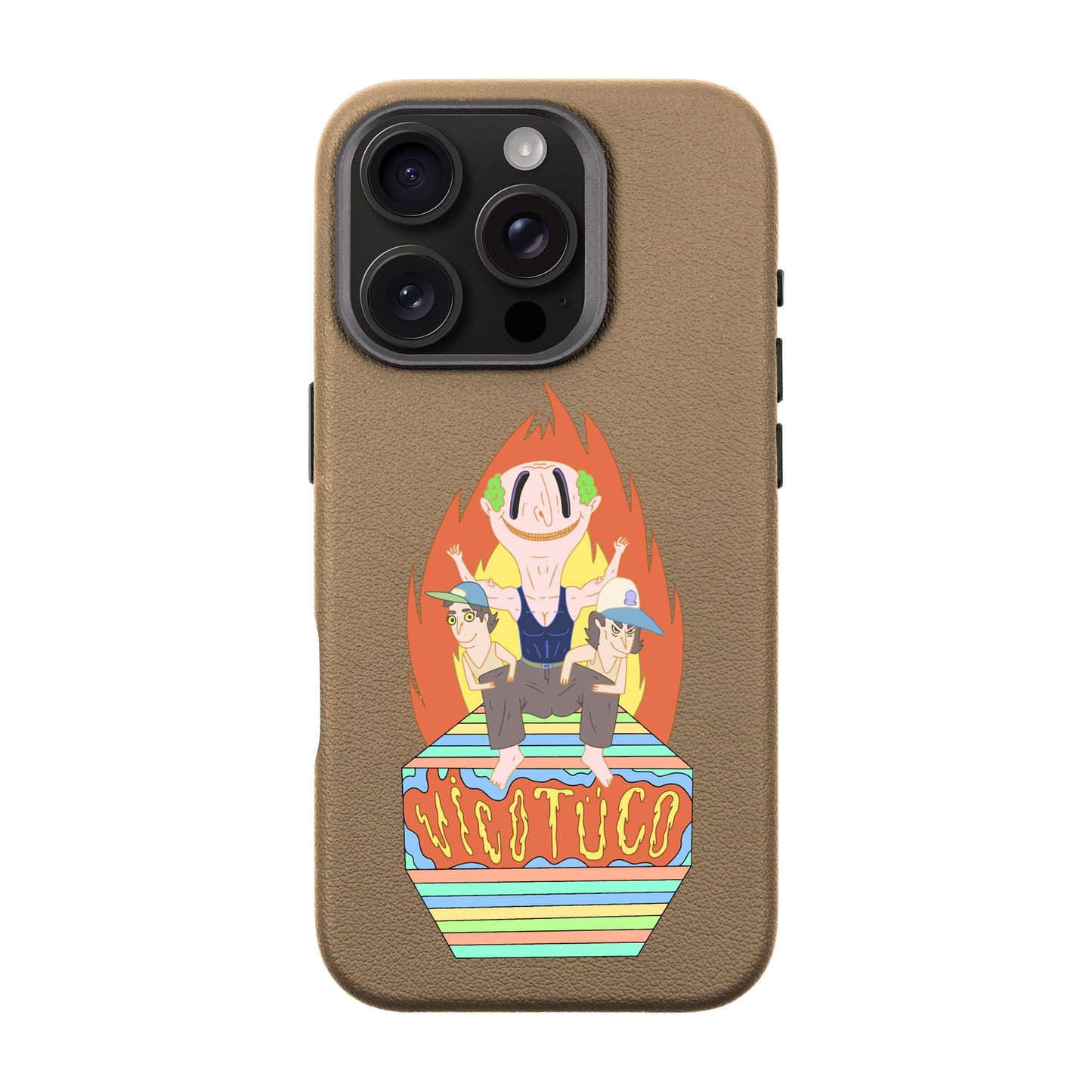 VİCOTÜCO ADAM-iPhone 16 Pro Leather Premium Kılıf MagSafe Özellikli
