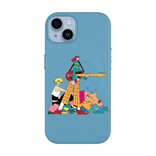 HER BAND-iPhone 14 Plus Leather Kılıf MagSafe Özellikli